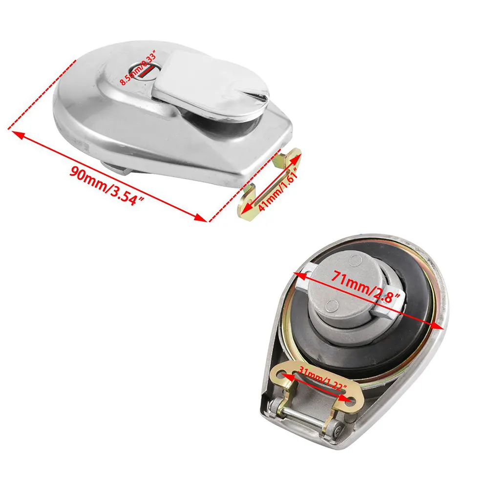 

Motorbike Fuel Tank Cap Petrol Locking Cover with 2 Keys for Honda NJ88