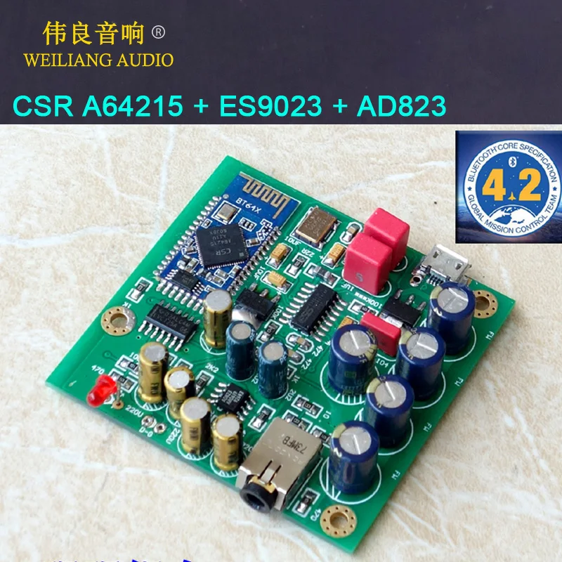 CSR64215 4 2 + ES9023 DAC Bluetooth модуль Поддержка APTX|Беспроводные модули| |