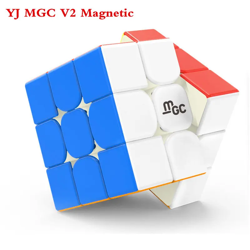 YJ MGC II 3x3x3 Магнитный магический куб, версия 2 Yongjun MGC V2 скоростной куб для тренировки мозга, игрушки для детей кубик рубика магнитный игрушки для детей - Цвет: Stickerless