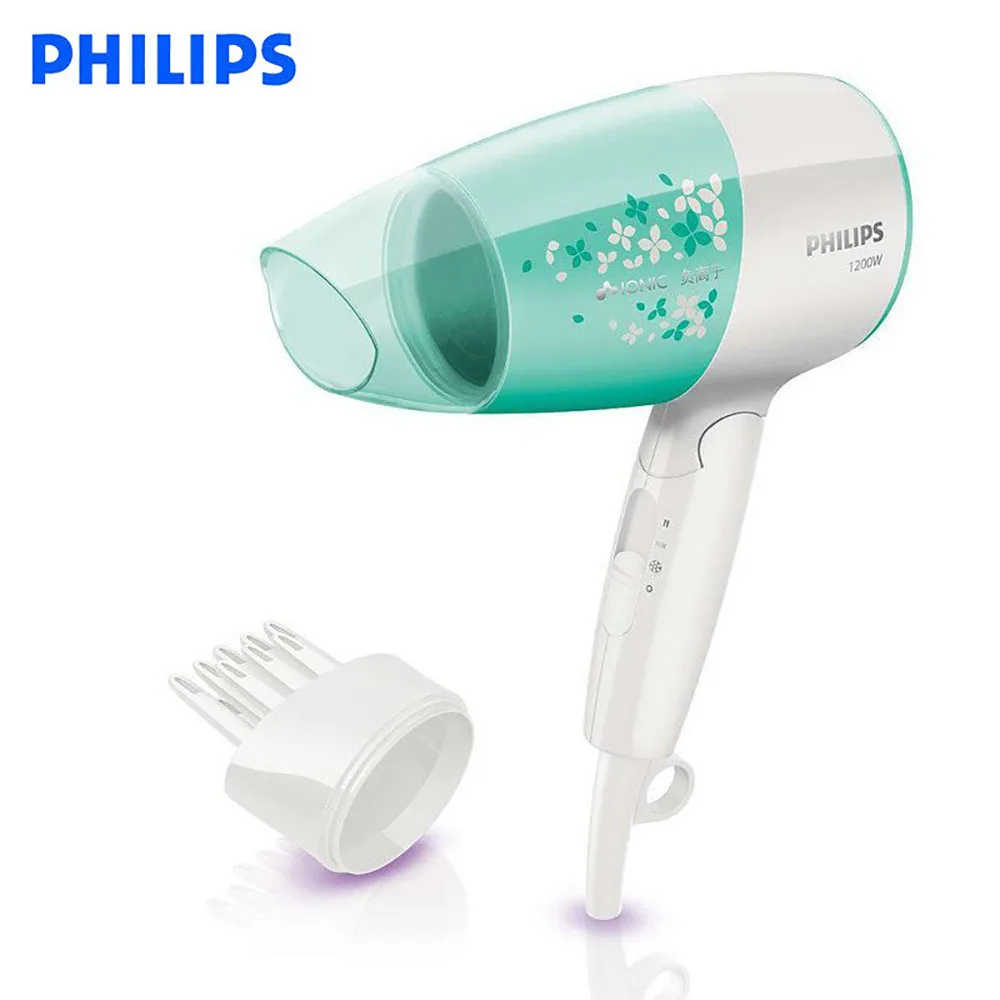 BHC019 Philips Фен BHC015 высокой мощности с складной ручкой установка холодного воздуха 3 гибкие для домашнего ухода за волосами - Цвет: BHC019