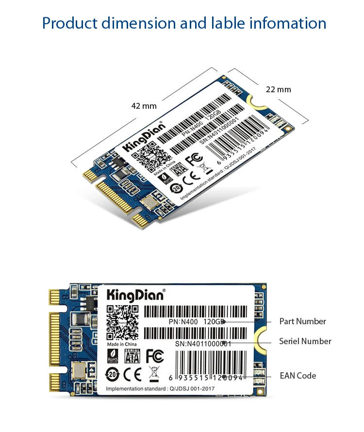 KingDian SSD M2 M.2 SSD 2242 SATA 240 ГБ 120 ГБ SSD Внутренний твердотельный накопитель Жесткий диск для ноутбука диск ультра M.2 NGFF 120 ГБ 240 HD