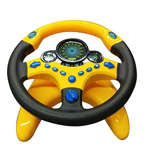 Игрушечное рулевое колесо Copilot, имитация рулевого колеса, звучащая игрушка, Детские электронные обучающие игрушки