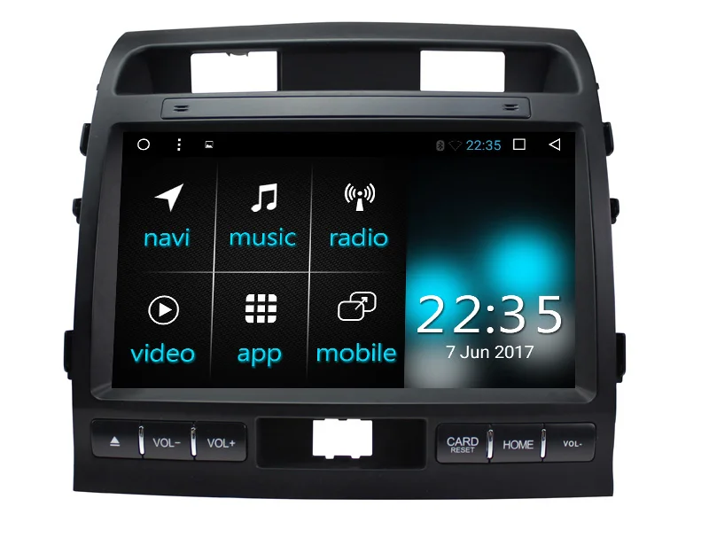 Восьмиядерный Android 8 1 автомобильный мультимедийный плеер GPS для Toyota Land Cruiser LC200
