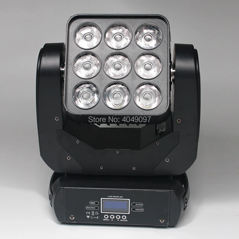 9x12 Вт светодиодный матричный движущийся головной свет DMX512 луч света для