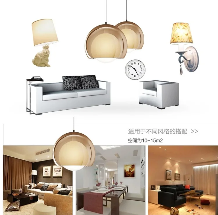 Американский винтажный подвесной светильник из прозрачного стекла E27 110V 220V для