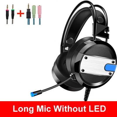 A10-Black Long Mic 1 Игровая гарнитура, наушники, бас, Накладные наушники, шумоподавление, проводная игровая гарнитура с микрофоном, 7,1, наушники для ПК, PS4, Xbox One, ноутбука - Цвет: A10-Black Long Mic 1