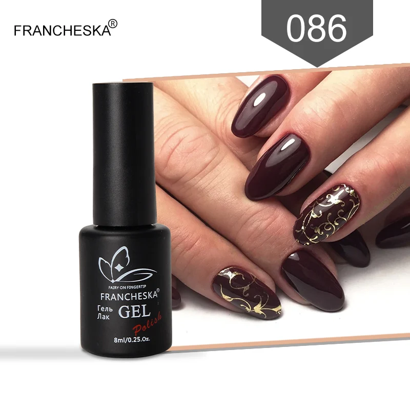 uv gel -86 Коди Гель лак для ногтей Коди каучуковая база УФ смолы комплект Unha de гель GelPolish черный белый резиновая основа Топ пальто ногти 42 цвета маникюра гель-лаки kodi лаки для ногтей распродажа - Цвет: uv gel -86