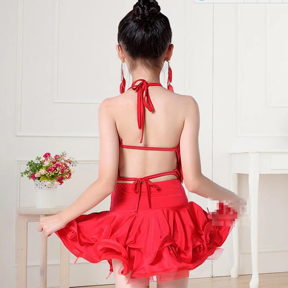 Для женщин Обувь для девочек черный Костюмы латиноамериканских танцев с