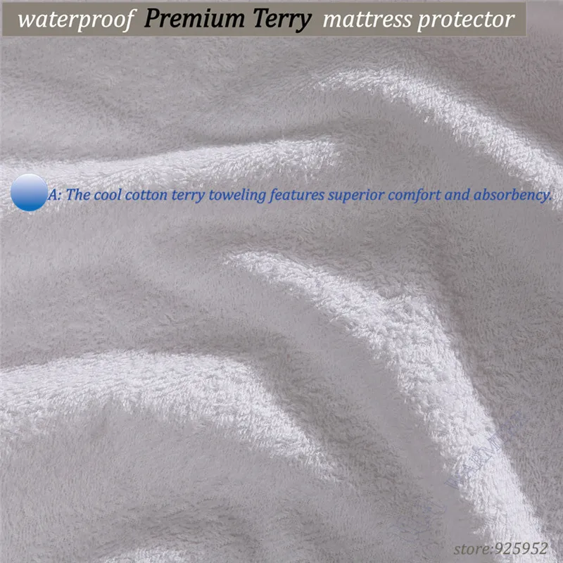 140x200 Премиум Терри протектор юбка стиль махровая ткань матраса 100%