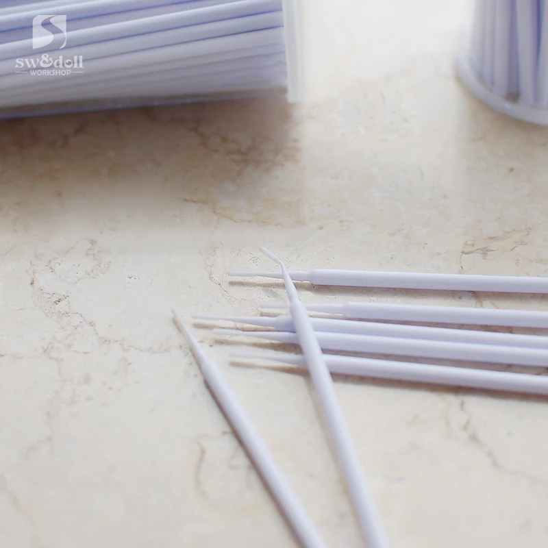 10 шт./лот BJD инструменты для макияжа лица супер маленькие локоть ватные тампоны