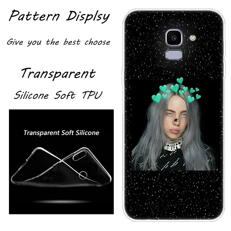 Горячая Billie Eilish Мягкий силиконовый чехол для телефона для samsung Galaxy J8 J6 J4 J2 Core J5 J6 J7 Prime J3 ЕС J4 Plus чехол