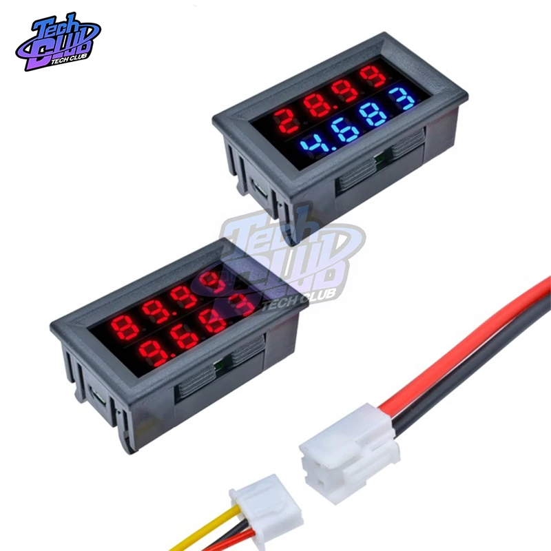 100 V/200 V 10A Мини цифровой вольтметр Амперметр постоянного тока высокой точности измерительного прибора 5-проводки 4 бит точный Напряжение измеритель тока