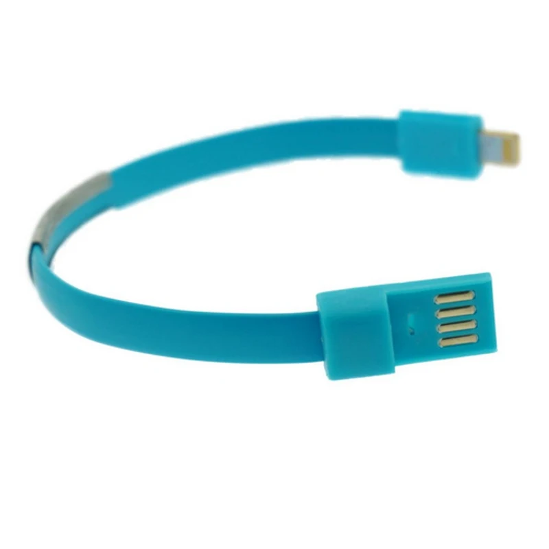 22 см браслет на запястье Usb кабель для передачи данных лапши портативные зарядки