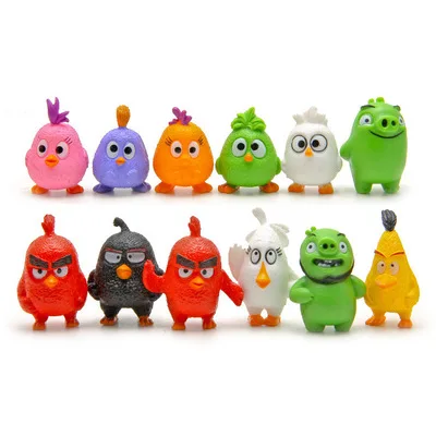 12 pcs per set 12 шт./компл. милые Birdes куклы бомба патрон Матильда Теренс Фигурки Коллекционная модель игрушки для детей Подарки вечерние подарок - Цвет: 12 pcs per set
