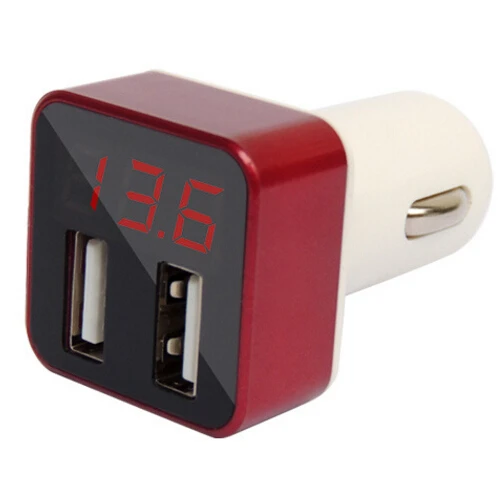 Портативный 3.4a Dual USB Автомобильное Зарядное устройство универсальный детектор