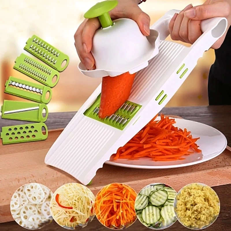 Слайсер для картофеля WALFOS овощерезка с 5 лезвиями из нержавеющей стали терка