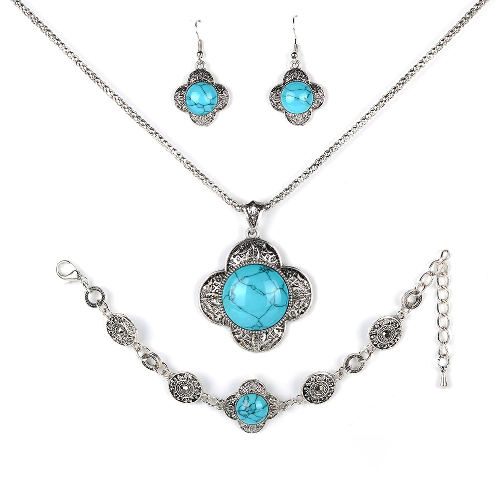Парабола four leaf clover круглые kallaite choker кулон ювелирные наборы с серьги ожерелья