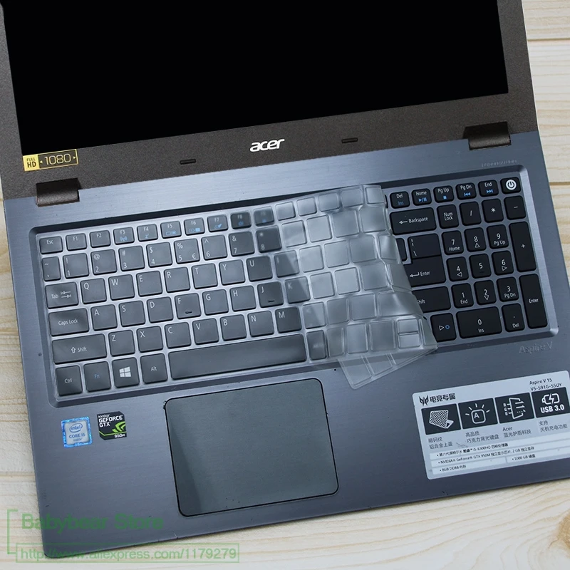 Клавиатура Защитная крышка из термопластичного полиуретана(15,6 Для acer Extensa Ex 2520 г 2511 E5-522 E5-522G F5-573G E5-574G Tmp258