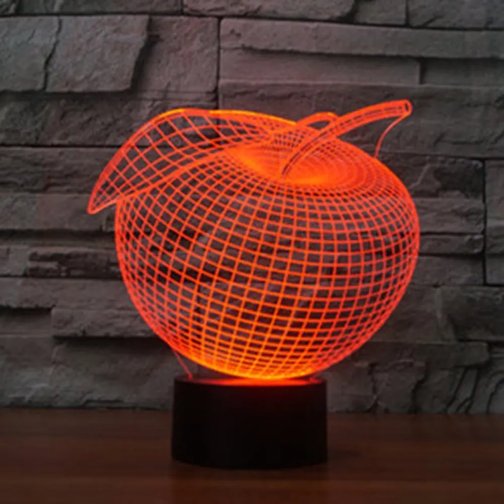 СВЕТОДИОДНЫЙ 3d ночник Apple дистанционный сенсорный выключатель настольная лампа