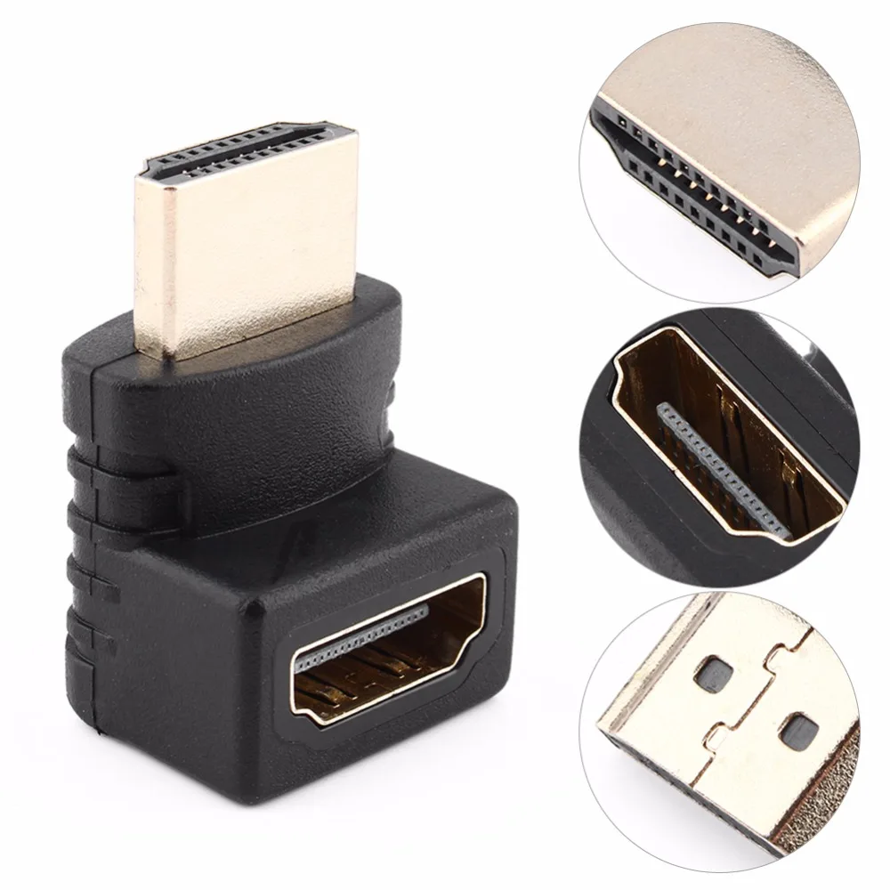Hdmi кабель адаптер мужчина к HDMI Женский 270/90 градусов преобразователь удлинитель