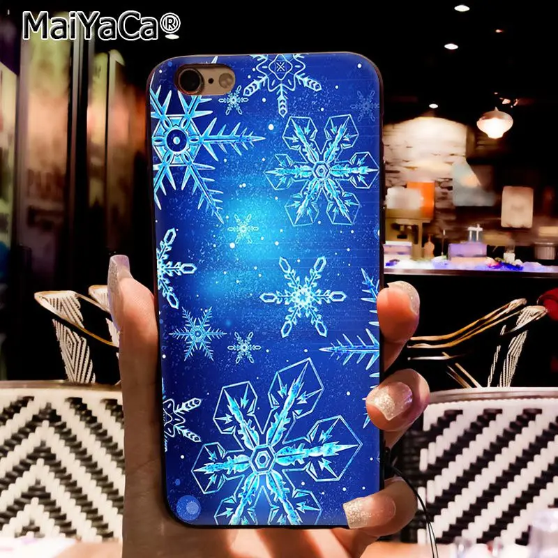 Чехол для телефона MaiYaCa Merry Christmas Снежинка для iphone 11 Pro 11Pro Max 6S 6plus 7 7plus 8 8Plus X Xs MAX 5 5S XR