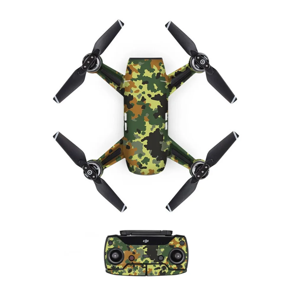 Цветной камуфляж DJI Mavic Spark стикер s батарея наклейка пульт дистанционного