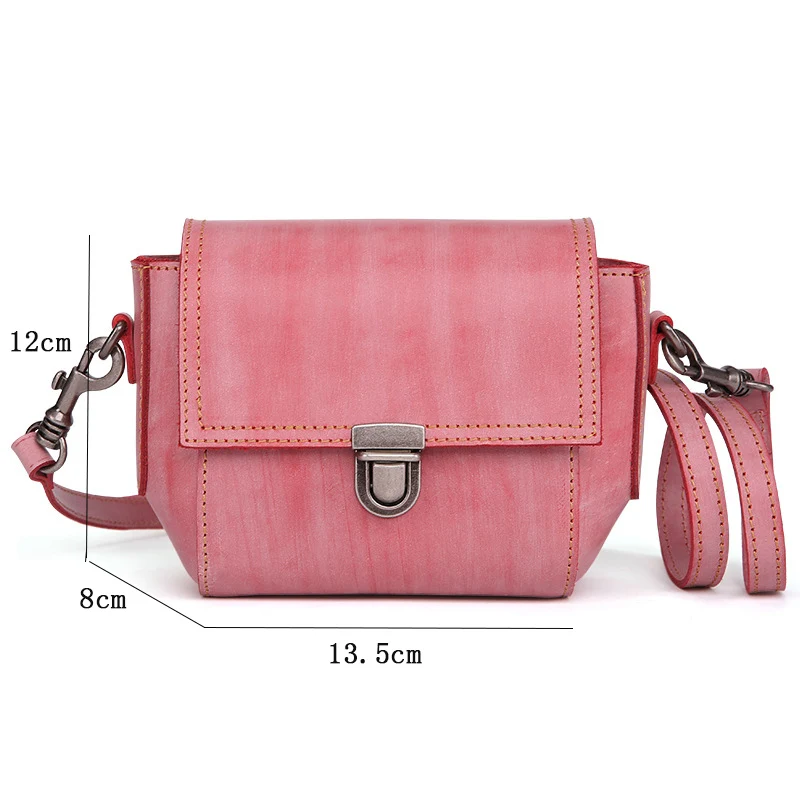 

Joyir women vintage genuine leather shoulder bags occident style cowhide shoulder messenger bags spray wax handwork female bag