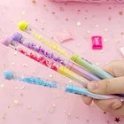 Ручка гелевая, с блестками и градиентом, Ручка канцелярия для учеников, 1 шт.