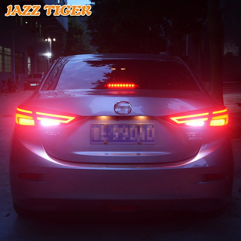 Автомобильный Стайлинг светодиодсветодиодный задние фонари в сборе для Mazda 3 2014 ~