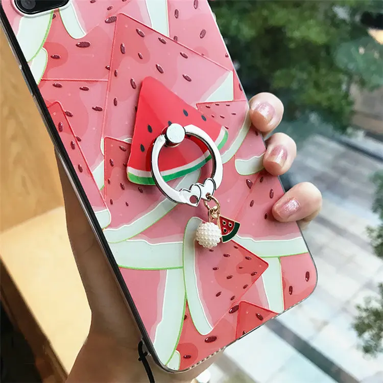 Шнурки кронштейн фрукты портативный для iPhone xiaomi кольцевой кронштейн держатель для мобильного телефона, палец с расширяющейся подставкой палец Поддержка стенд
