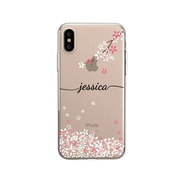 Floral 7 На заказ Ваше имя тропические цветочные границы красоты телефон мягкий прозрачный чехол для iPhone 11 Pro Max XS Max XR X 7Plus 8Plus - Цвет: Floral 7