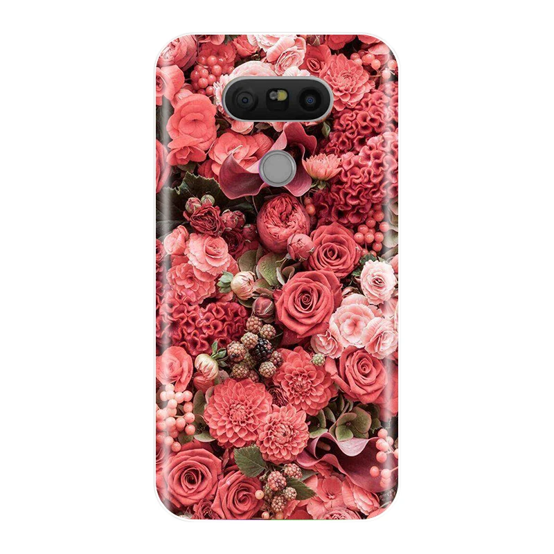 Phone Case For LG G5 Silicone TPU Soft 3D Patterned Back Cover H820 H845 H850 H858 H860 Fundas Coque | Мобильные телефоны и