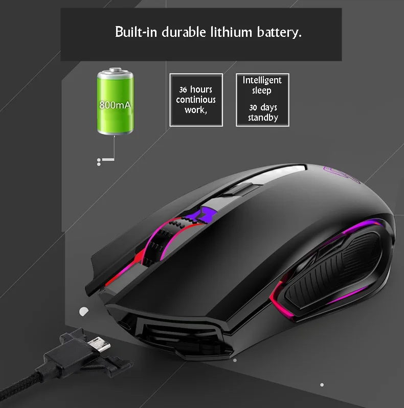 Все новые Ajazz 5000 точек/дюйм AJ302 Pro проводной/2 4G беспроводной двойной режим Esport RGB