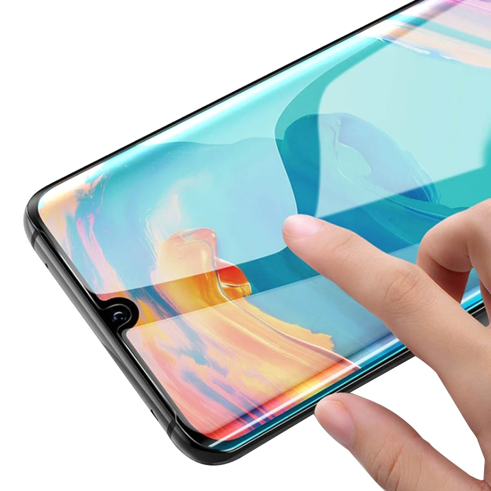 Полное покрытие корпуса из закаленного стекла для Huawei P30 Pro Lite 50 шт./лот 9H