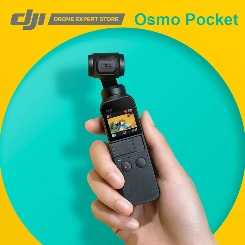 DJI Осмо карманный мини 3 оси стабилизировалась ручной Камера с 4 К 60fps видео