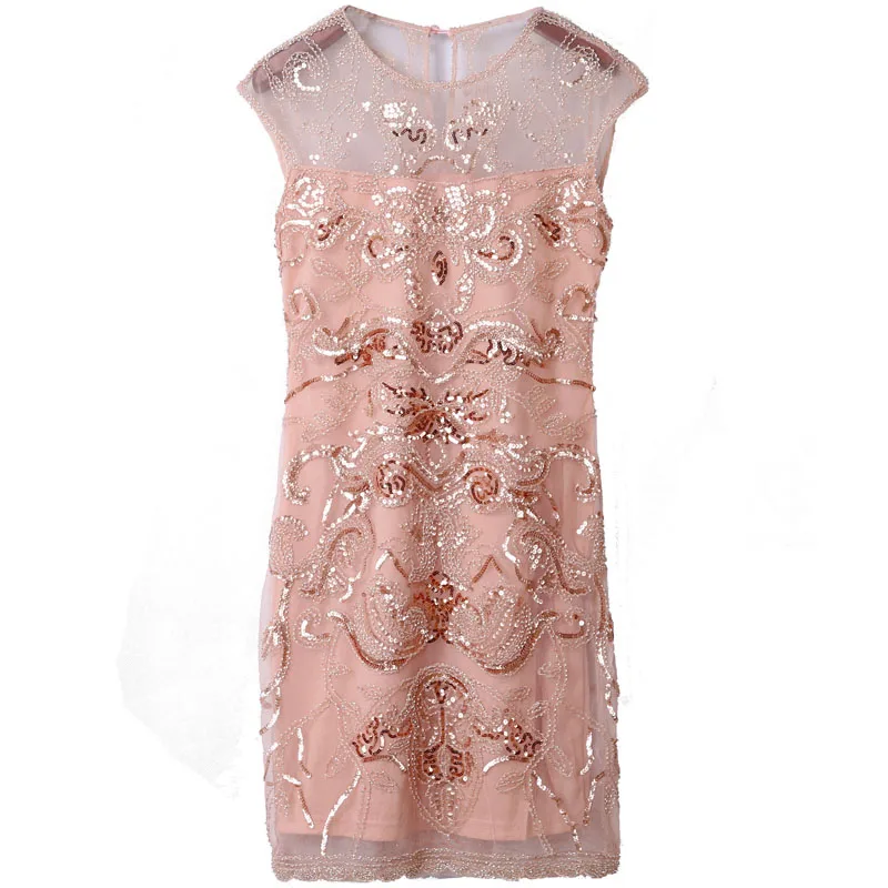 BLINGSTORY из бисера Mesh Для женщин Vestido De Verano Mujer Прозрачное нижнее белье без рукавов