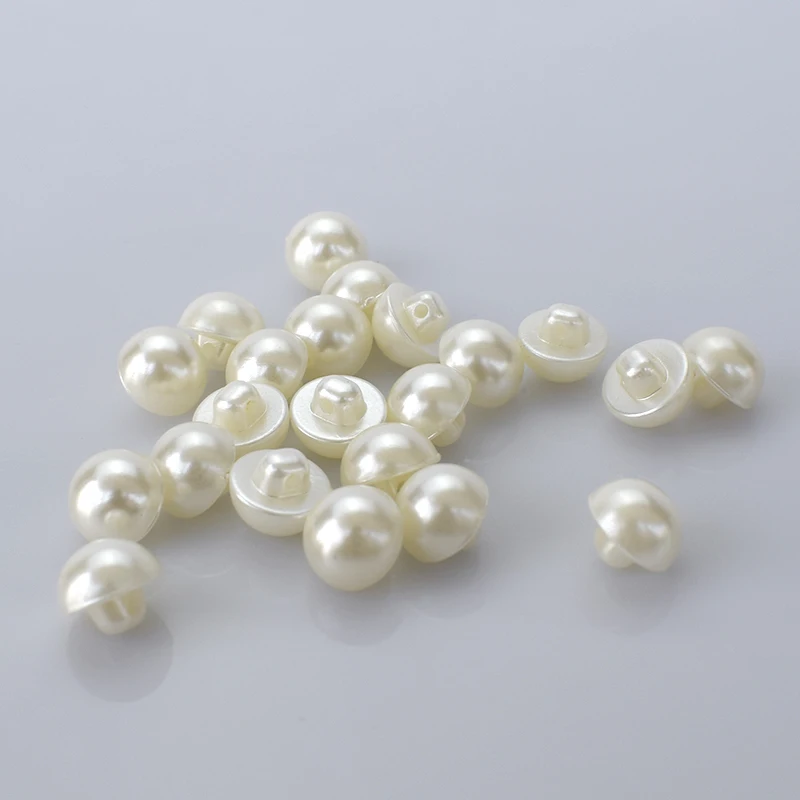 50pcs resin mushroom button shirt imitation pearls Fashion half cardigan 10mm 11.5mm 12.5mm B3-1 | Дом и сад