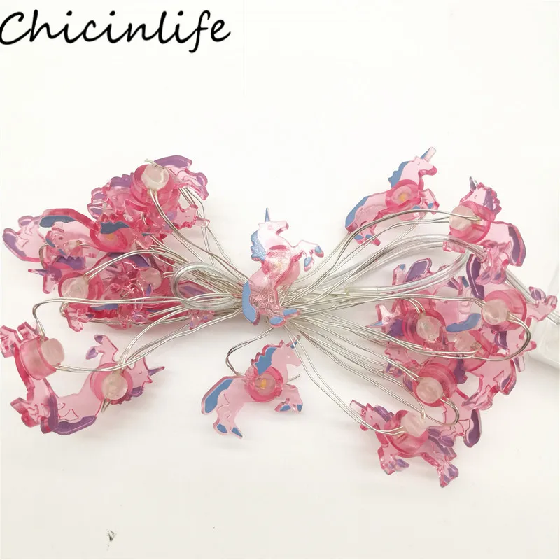 Chicinlife 1 комплект Русалка Фламинго ананас Единорог гирлянда ночсветильник