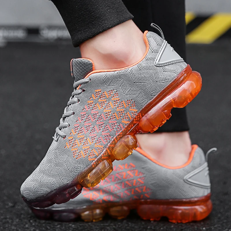 Мужские кроссовки с воздушной подушкой Мужская Летняя обувь дышащие спортивные