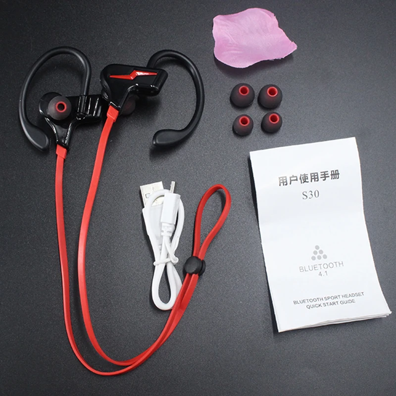 S30 Bluetooth наушники с микрофоном беспроводной магнит Спортивная гарнитура для бега