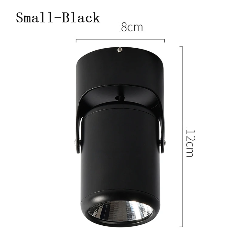 Small-Black Gimba светодиодный круглый потолочный светодиод декоративные прожекторы светильник для Коммерческая витрина кухня фото ювелирные изделия мини 110 В 220 В - Испускаемый цвет: Small-Black