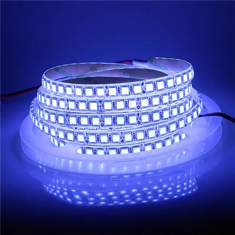 SMD 5054 Светодиодная лента 5 м 120 светодиодов/м 60 гибкая DC12V более яркая чем 5050 2835 5630