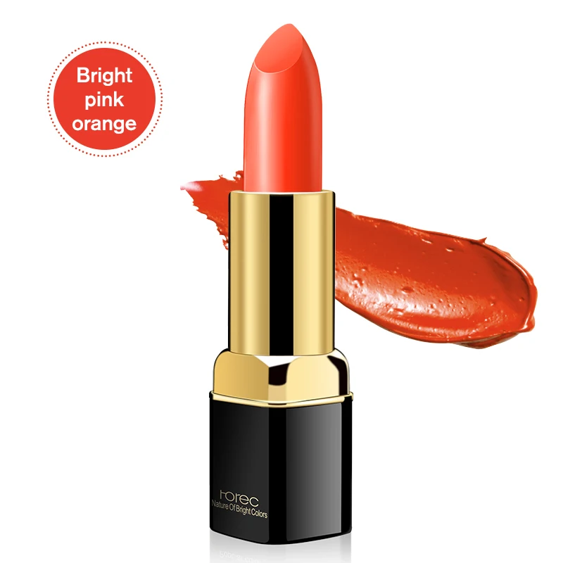Bright pink orange ROREC, водостойкая Матовая жидкая помада с эффектом увлажнения, помада для губ, стойкий блеск для губ, гладкая косметика, красота, макияж, Maquiagem Batom - Цвет: Bright pink orange