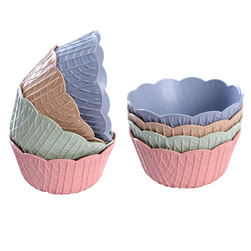 5 цветов Детские миски для мороженого чашки парные десертные закуски салат