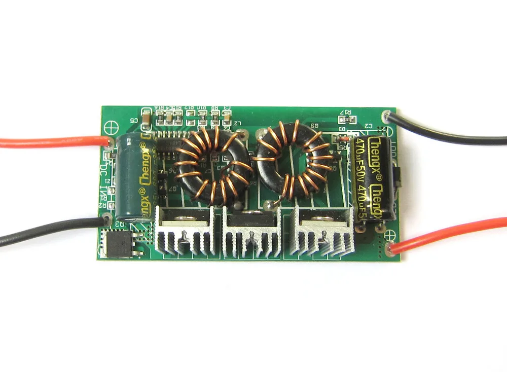 Вход 12V ~ 24V DC выход 27V 38V 1500mA источник питания Светодиодный драйвер для 50W