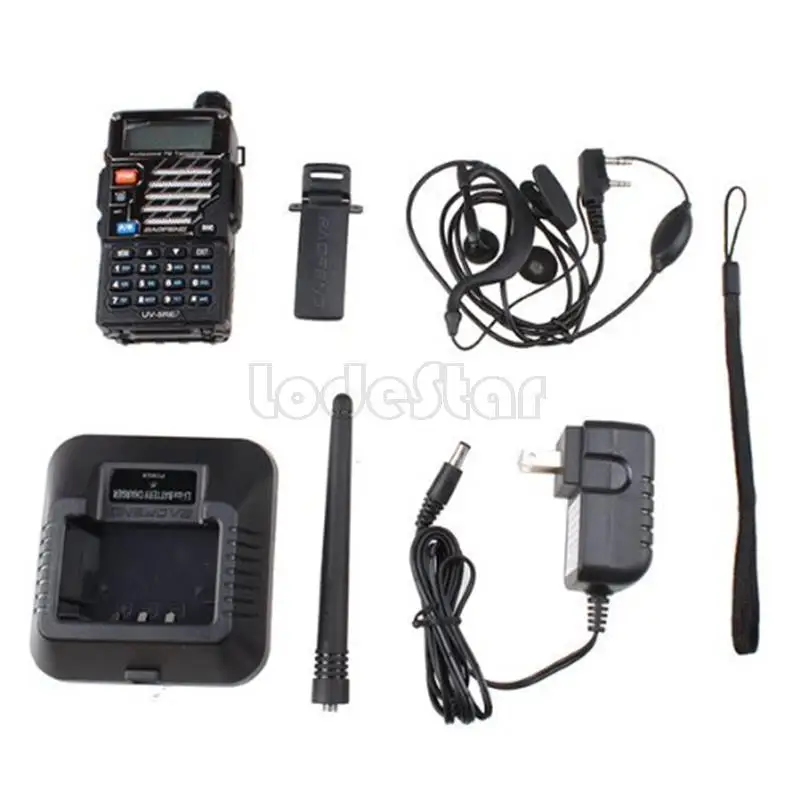 Новинка BAOFENG UV 5RE Двухдиапазонная рация двухстороннее радио 5 Вт 128CH UHF VHF fm 136 174MHz &