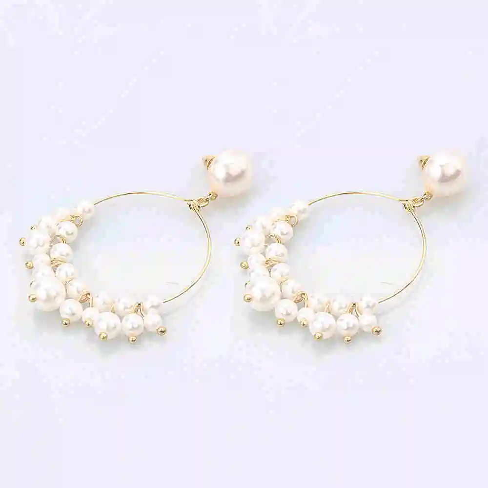 Stud Earring XZP Кафф для ушей золотые жемчужные бисерные клипсы без пирсинга для женщин модные ювелирные изделия серьги манжеты крючок без пирсинга без отверстия - Окраска металла: Stud Earring