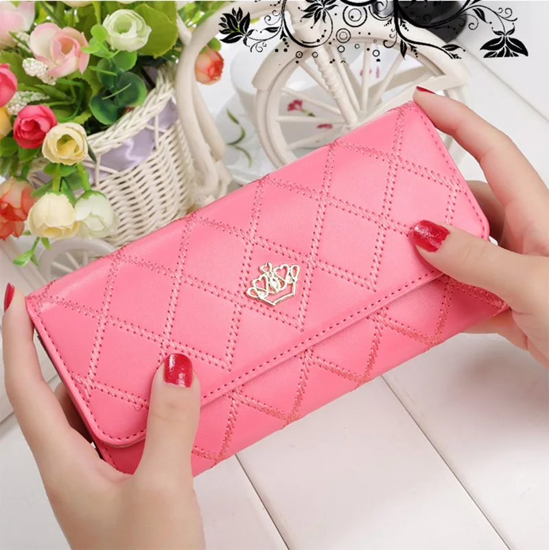 Новинка Модный женский кошелек фирменный длинный дизайн женские кошельки