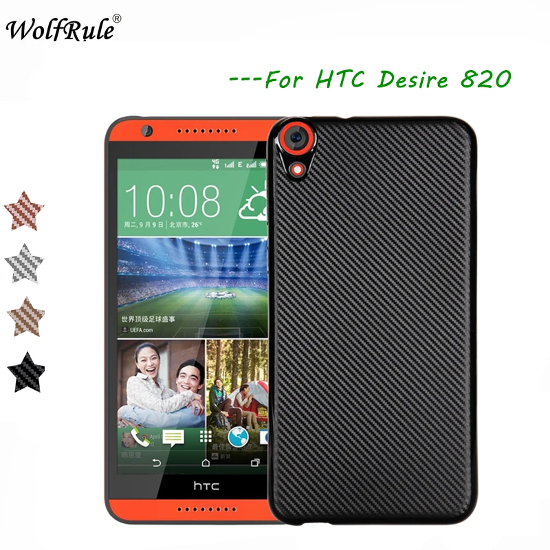 Чехол wolfrole для HTC 820 Роскошный чехол с полной защитой из углеродного волокна