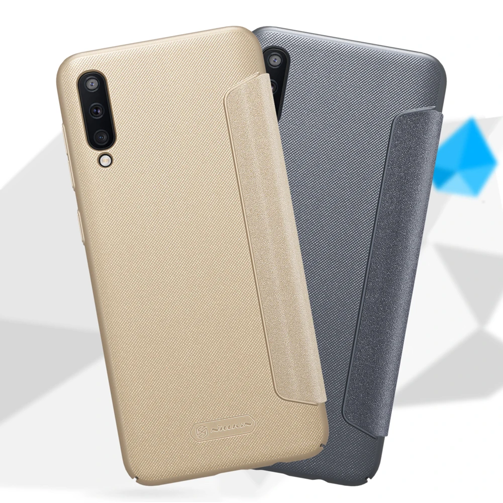 Чехол для samsung Galaxy A50 A30, чехол Nillkin Sparkle Series, жесткий кожаный чехол A50 A 50 A30 M20 A10, чехол для телефона